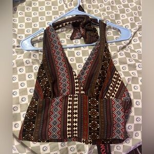 Romwe hippie halter shirts size medium for both